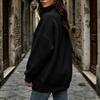 Women's Casual Half Zip Long Sleeve Pocket Hoodie