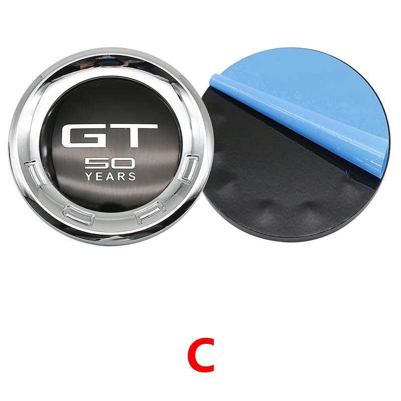 150mm Auto Kofferraum Logo Emblem ABS Reifenstil Plakette Aufkleber für Ford Mustang 5.0 Roush Shelby GT500 Cobra Laguna Autozubehör
