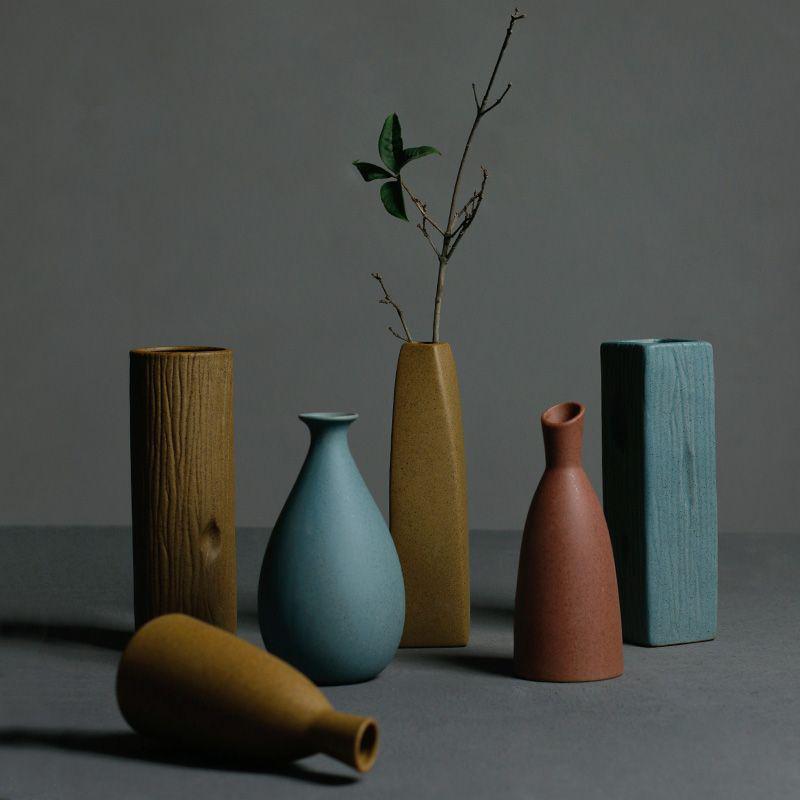 Creative Ceramic Vase - Small Ornaments for Home and Office Decor, Perfect for Flower Arrangements, Dried Flowers, and Hydroponics