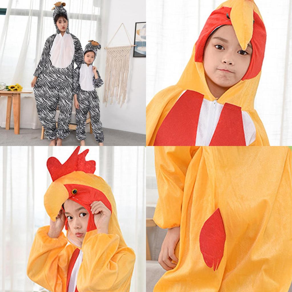 Children's Animal Onesie Performance Tiger Lion Dress-up Doll Stage Costume