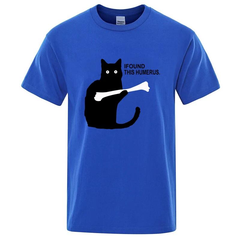 

Mens Tshirt High Quality 100 Cotton Funny Cat Printing Street Cool Casual Loose Oneck Male T Shirts for Men Top Harajuku Tee 4XL