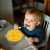 Bowls For Baby Food Silicone Sleeve Kids Food Bowls Anti Scald Stainless Steel Suction Cup Plate For Camping Daycare Lunch