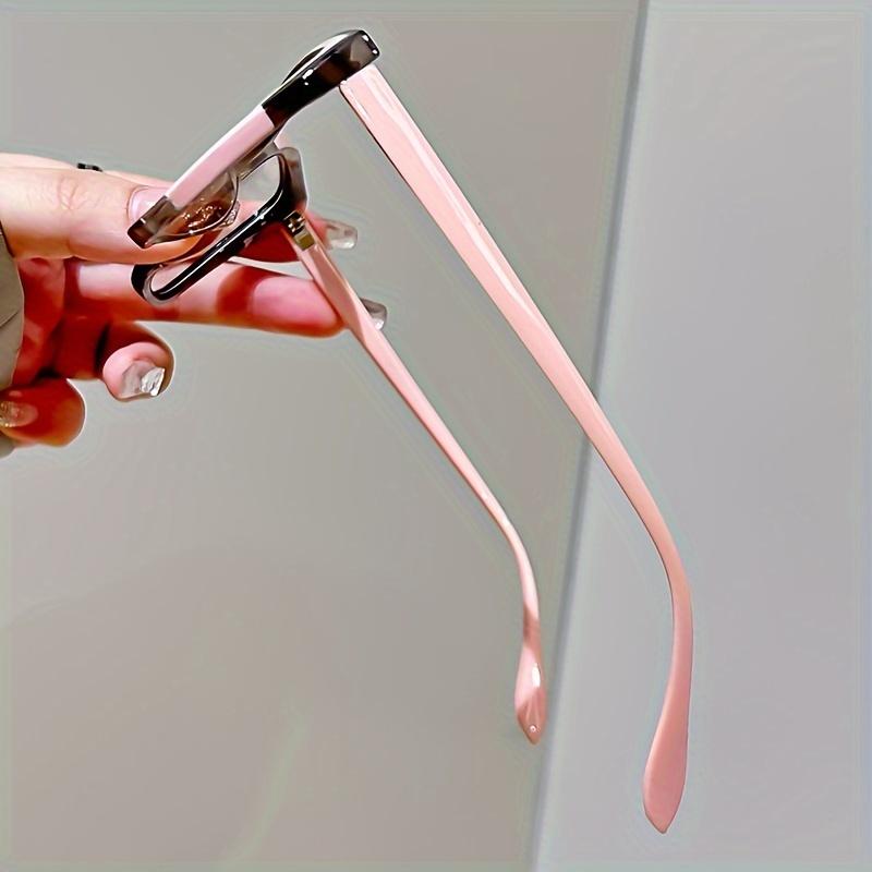 2PCS Elegant Cat Eye Reading Glasses for Women-fashionable Color Block Design Anti-blue Light 1.0 To 4.0 Strength