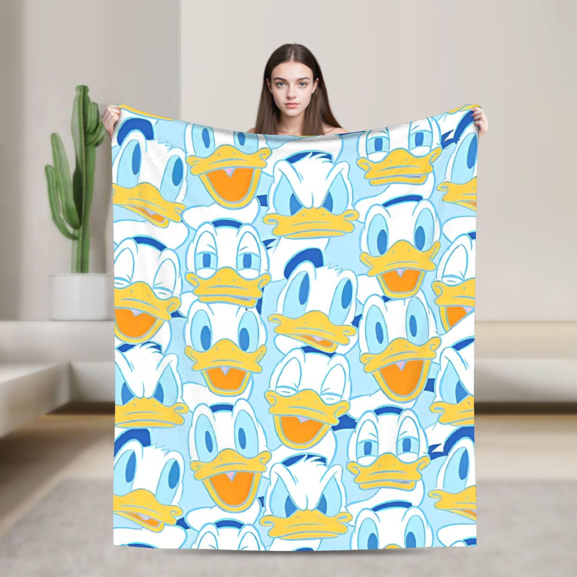 

Donald Duck Cute Cartoon Blankets Fuzzy Awesome Warm Throw Blankets for Bedding Lounge Spring/Autumn 75x90cm