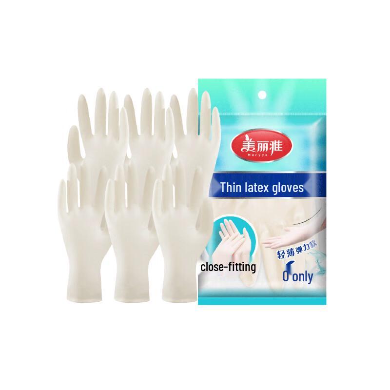 Meiliya Thin Latex Gloves (6-Pack)