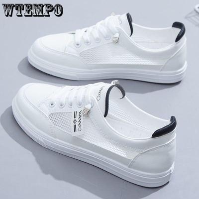 Summer Small White Shoes Female Thin Casual Flat Shoes Mesh Shoes Breathable Mesh Surface Sneakers for Women