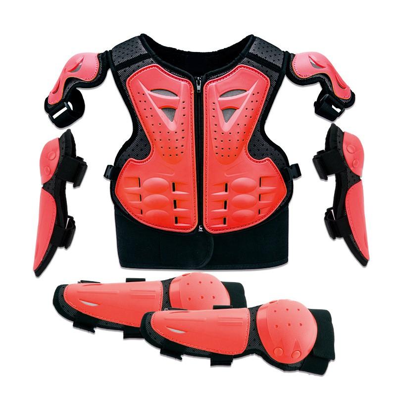 Kids Protective Armor Vest Set Bike Scooter Skateboard Cycling Safety Gear