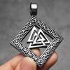 Retro Odin Viking Simple Men Necklaces Stainless Steel Pendant Chain Women Punk Fashion Jewelry New Accessories Gift