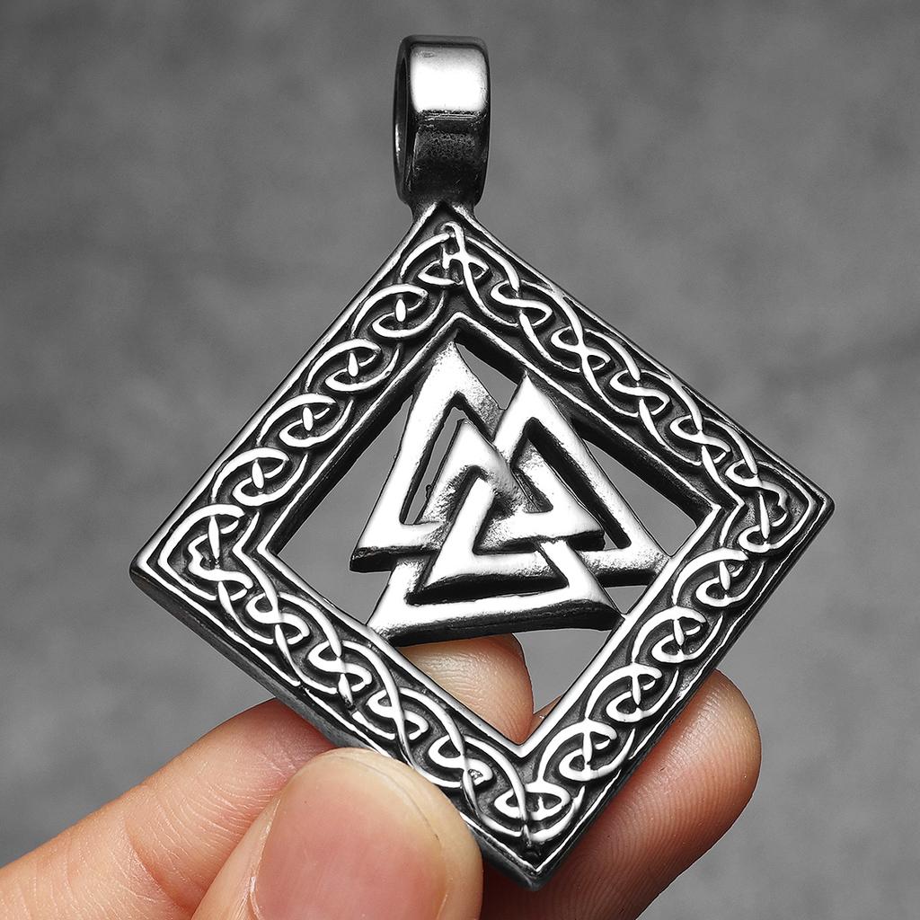 Retro Odin Viking Simple Men Necklaces Stainless Steel Pendant Chain Women Punk Fashion Jewelry New Accessories Gift