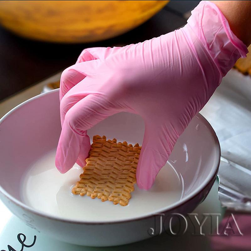 Pink Nitrile Disposable Gloves 50 100 XS Small Woman Girl Kids Household Cleaning Salon XS Glove Black Latex Powder Free S M L