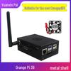 Orange Pi 3B Metal Case with Fan, Antenna, and Protective Shell - Sturdy & Durable.