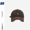 Hat men's and women's street tide brand letter embroidery baseball cap summer couple simple and versatile cap showing small face