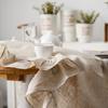 Vintage Rüschen Tischdecke Fleckenabweisend Knitterarm Waschbare Tischdecke Tisch Buffet Party Und Camping Dekorative Tischdecke
