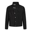 ZYLLO Wo Denim Jacket Woman Black Stand Collar Metal Button Wo Jeans Jacket Spring Fashion New Outerwear Woman Clothes