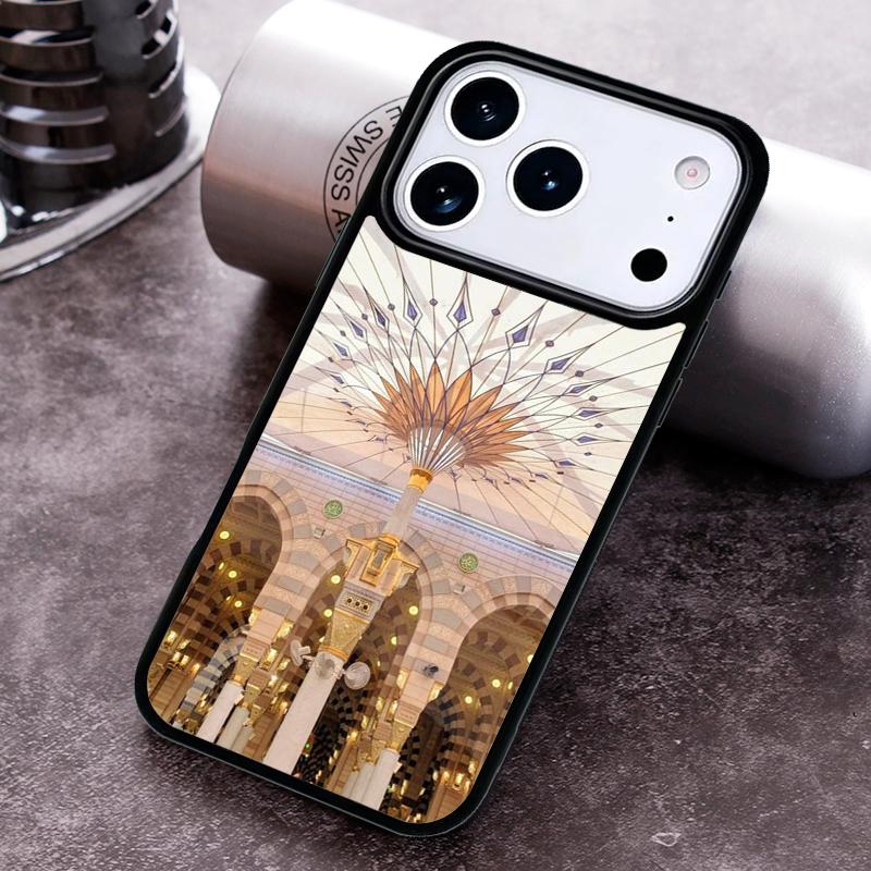 Arabic Muslim Mosque Building Phone Case For iPhone 17 16 15 14 13 12 11 Pro Max Plus 17Air Soft Silicone Cover
