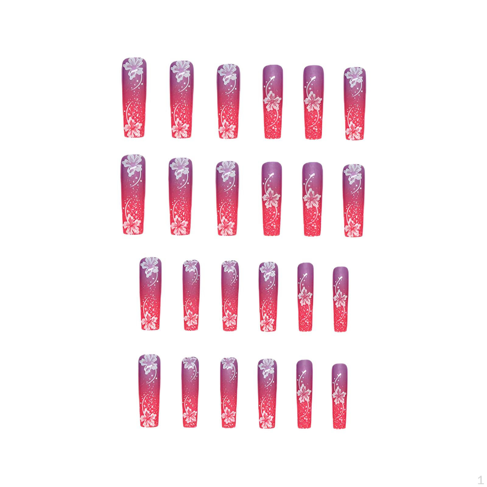 

Длинные ногти Пресс на наборе Ложный маникюр с полным покрытием для клубных инструментов Парикмахерская