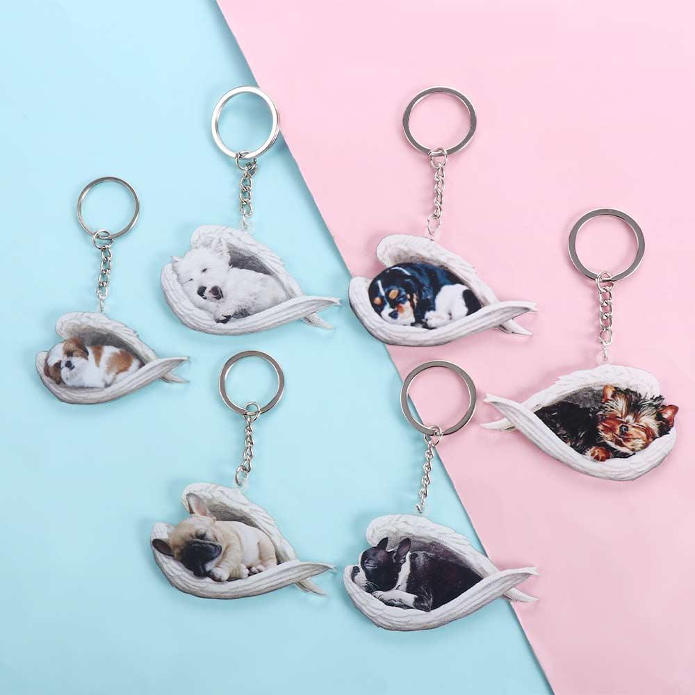 Schmuckgeschenk für Frauen Haustier Schlüsselanhänger Schlüsselring Tier Schlüsselanhänger Auto Schlüsselanhänger Hunde Anhänger Hunde Schlüsselanhänger