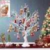 Christmas Cute Stocking Wooden Hanging Ornaments 14/28pcs Colorful Santa Claus/Snowman/Bear/Elk For Home Classroom Party De K9E2