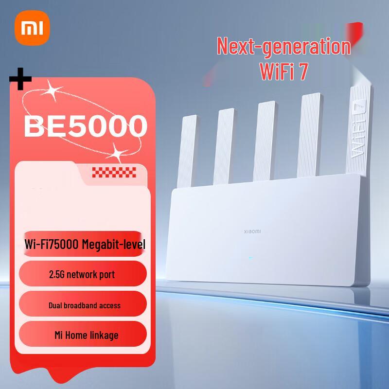 

Xiaomi MI BE5000 Wi-Fi 7 Router