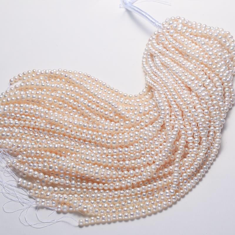 1Strand White Pearl 2-10mm For Jewelry Making DIY Necklace Bracelet Earrings Accessory Support Dropshipping