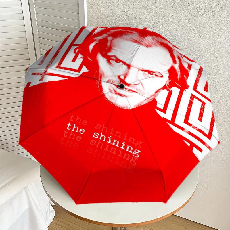 1pc the shining Automatic Open/Close Umbrella Compact Folding Umbrella with 8-Rib Shaft lightweight esign, for Women/Men1226A