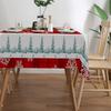 Christmas Snowflake Festive Print Design Rectangle Tablecloth Table Decor Waterproof Tablecloth for Table Christmas Decorations
