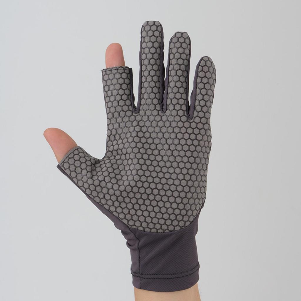 Rivalley RV UV Protection Fishing Gloves 2C M Gray 5458