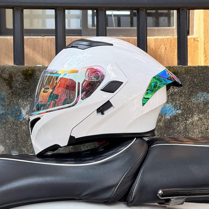 Motorcycle Helmets Men's and Women's Uncovered Helmets Winter Locomotive Helmets Four Seasons Bluetooth Riding