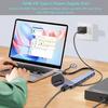 Dual-Head USB 3.0 7-in-1 Docking Station and Type-C Hub for Laptops