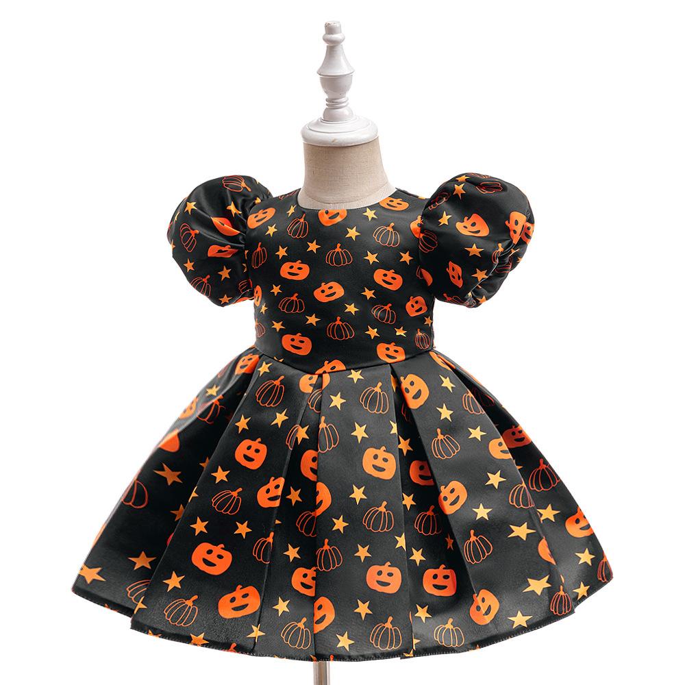 Halloween Dresses Flower Girls Prom Dress Toddler Baptism 1st Birthday Dress Baby Girl Clothes Princess Wedding Party Kids Costume