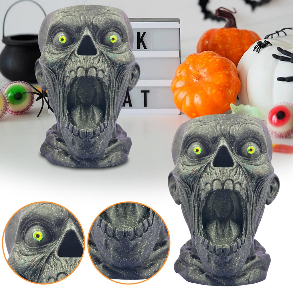 3D-gedruckter Halloween-Blumentopf, Gothic-Stifthalter, Horror-Dekoration für Zuhause