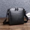 Crocodile Belly Pattern Men's Single-shoulder Crossbody Bag, Business Fashion Backpack, Trendy Men's Bag, Outdoor Small Crossbody Bag