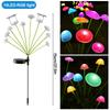 1/2/3/4PCS LED Solar Outdoor Jellyfish Swaying Lights Waterproof Garden RGB Mushroom Lawns Lamp for Patio Yard Garden Decoration