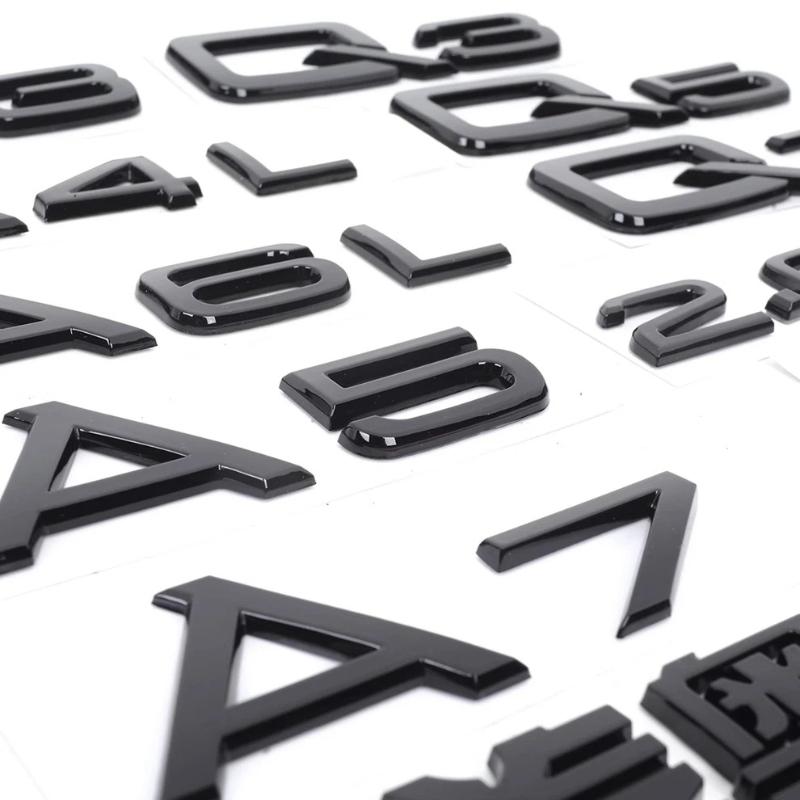 1Pc 3D ABS 2.0TDI/3.0TDI Displacement Badge Sticker - for A1/A3/A4/A5/A6/A7/A8/Q2/Q3/Q5/Q7 Trunk