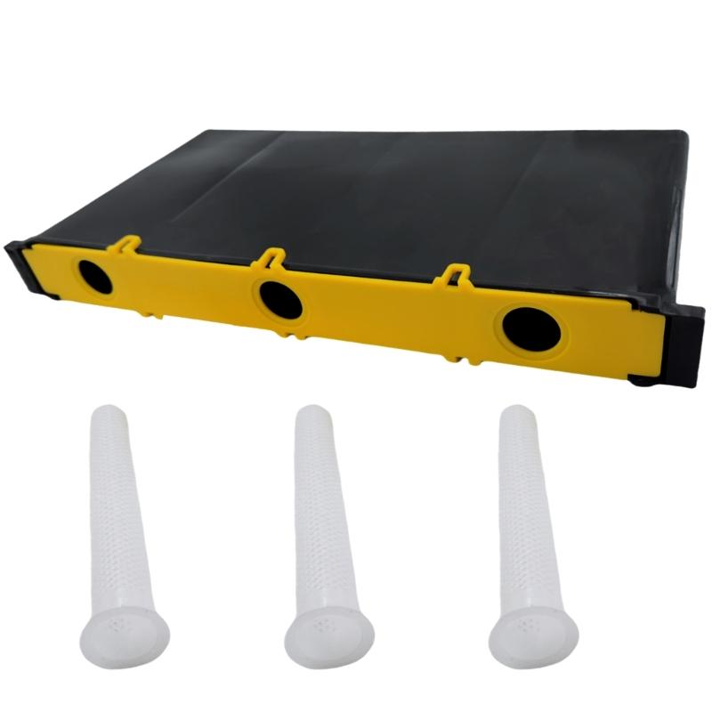 Bees Feeder Plastic Inside Honeycomb Water Feeder Bees Drinking Device Plastic Texture Suitable for Prevent Bees Drowning 1