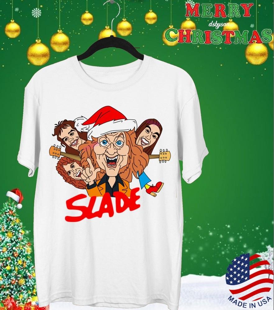 

Slade band Merry Christmas T-shirt Unisex All Sizes S-5Xl E32.18 Unisex T-Shirt XXL