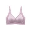 National style satin seamless upper tortilla underwear women's comfortable nude jelly strip no steel ring black technology gathering bra