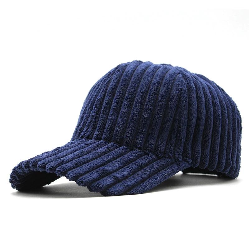 Men'S And Women'S Winter Korean Style Trendy Baseball Cap Warm Corduroy Fashionable Casual Couple'S Versatile Peaked Cap