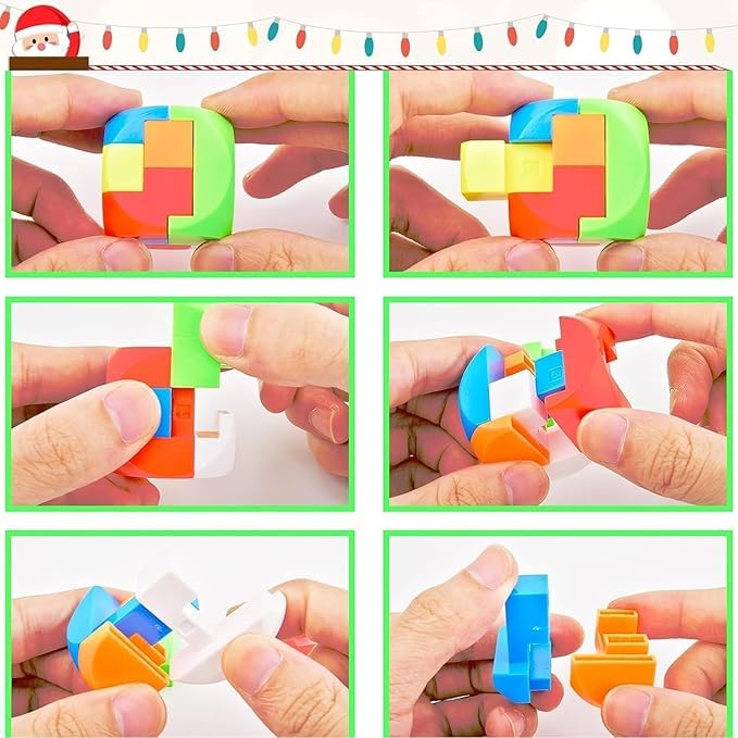 Adventskalender für Gehirntraining Weihnachtsgeschenk Kinderspielzeug/Puzzle -