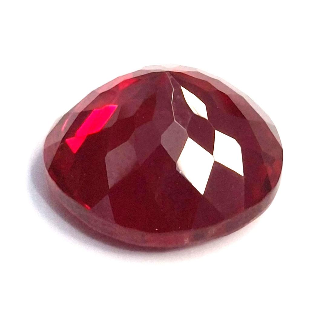 Natural Red Ruby Mozambique 14-16 Ct Round Cut Certified Fabulous Gemstone