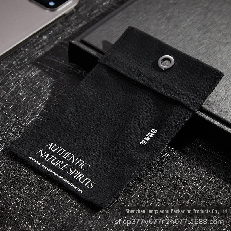 Black & White Herringbone Aromatherapy Car Pendant Sachet