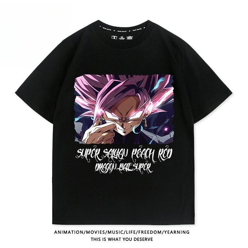 Dragon Ball Anime Super Saiyan Printed T-shirt Men's and Women's T-shirt Men's Top Sports T-shirt 2026 Summer New Tee