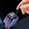 USB Automobile Charger Retractable Car Charger 2 USB Ports Fast Charging Auto Accessories with Starlight Ambiance Car Charger