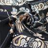 Black Gold Silk Scarves Bufandas Female Scarfs Shawl Fashion Elegant Satin Square Scarves Fall Winter Brand Silk Scarf Hijab
