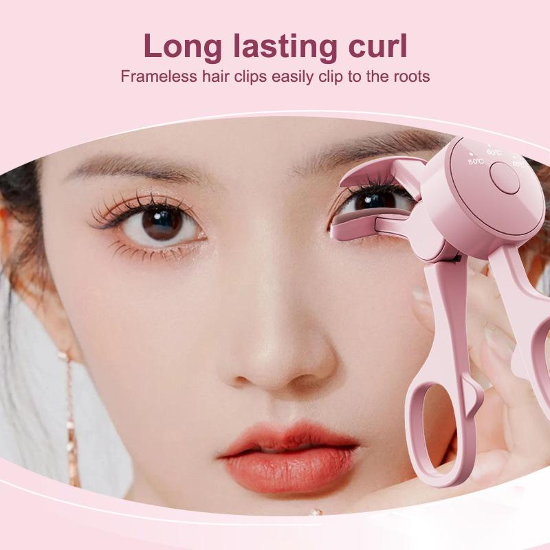 Portable Electric Heated Eyelash Curler Usb Rechargeable Heated Lash Curler For Women Long Lasting Anti-Scald Finalize Eyelash