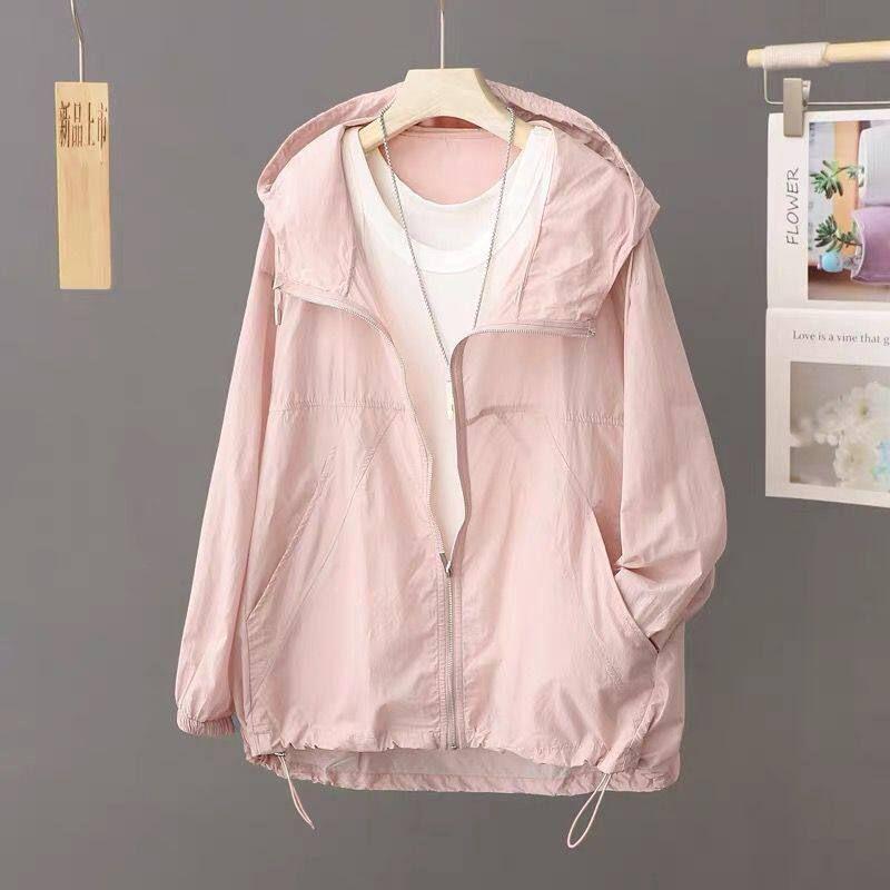 Big Sale Leak-Picking Counter Withdrawal ~ Hooded Sunscreen Outwear Loose Summer Thin Breathable Tops Lightweight Sun Protection Clothing