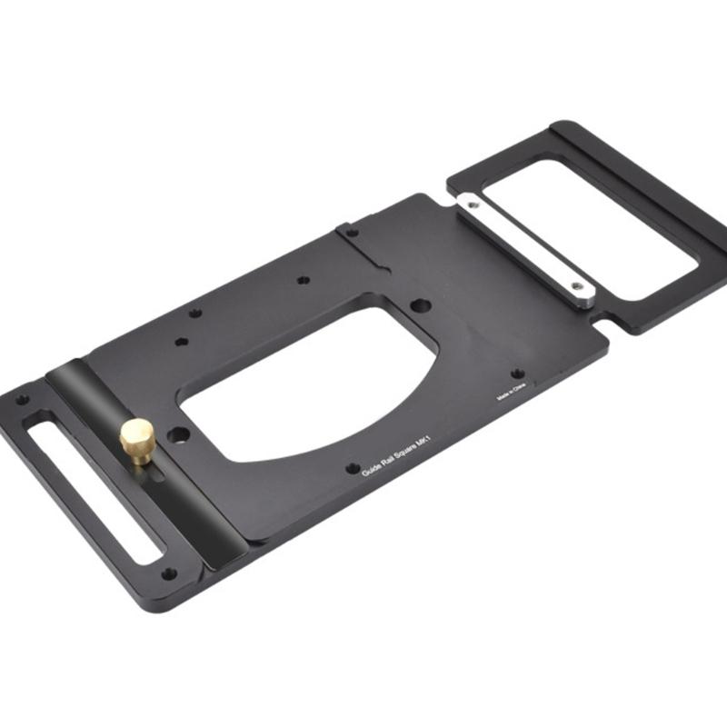 90 Degree Right Angle Stop Woodworking Tracksaw Square Guide Rails Square Clamp Positioning Plate with Edges Support