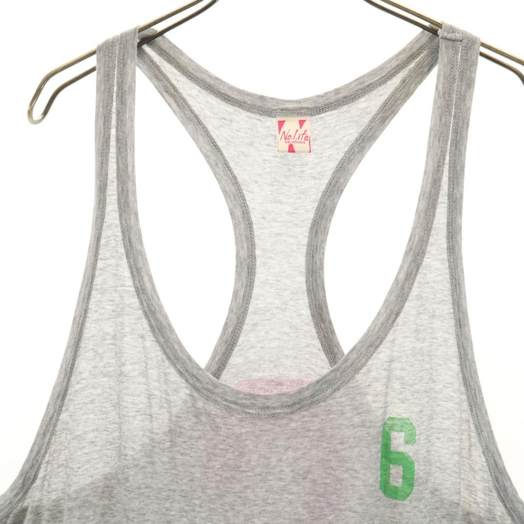 NOLITA Made In Italy No Sleeve Long Dress 40 Gray Women Used