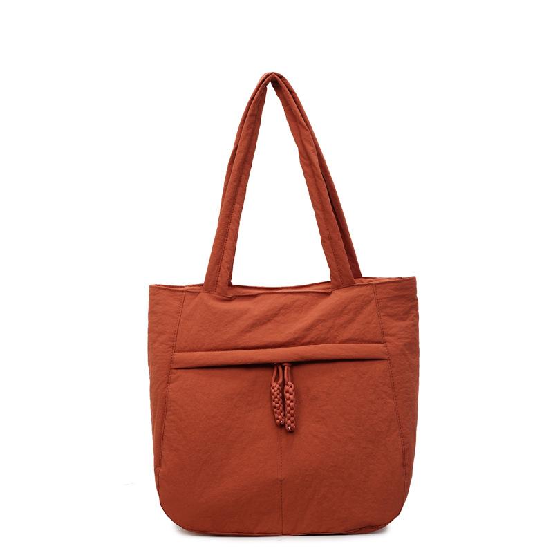 

Сумка-тоут однотонная, сумка через плечо для поездок на работу, большая вместимость оранжевый