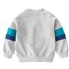 Children's Cartoon Color Block Zipper Cardigan – Spring and Autumn Long Sleeve Toddler Jacket